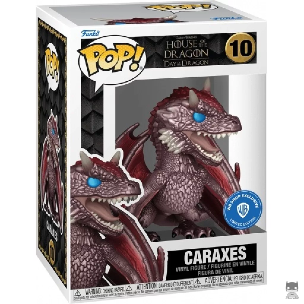 Figurine Funko POP Caraxes (Metallic) avec boîte