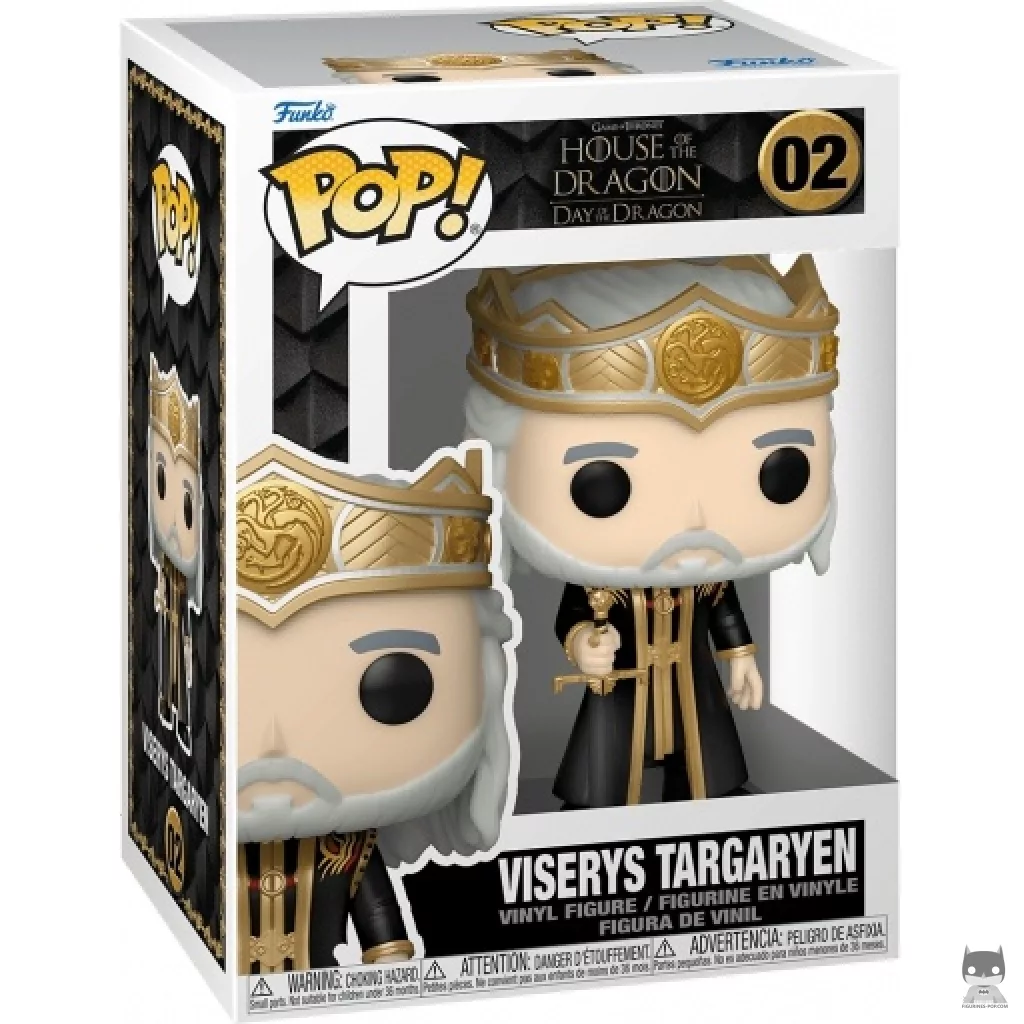 Figurine Funko POP Viserys Targaryen avec boîte