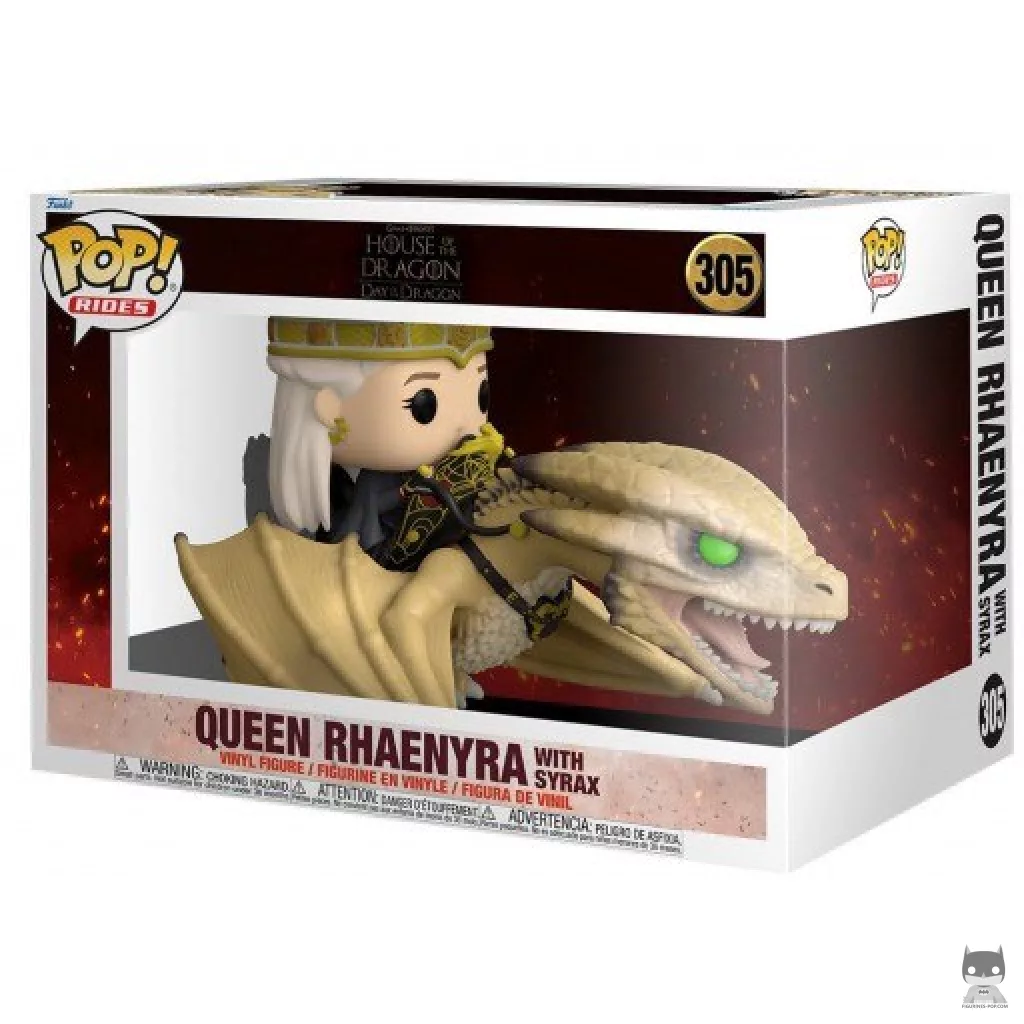 Figurine Funko POP Reine Rhaenyra avec Syrax avec boîte
