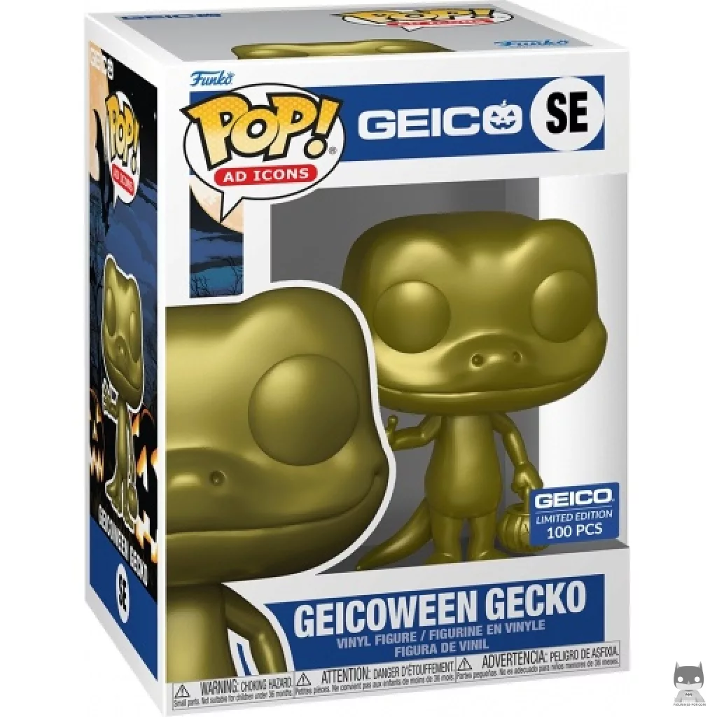 Figurine Funko POP Geicoween Gecko (Or) avec boîte