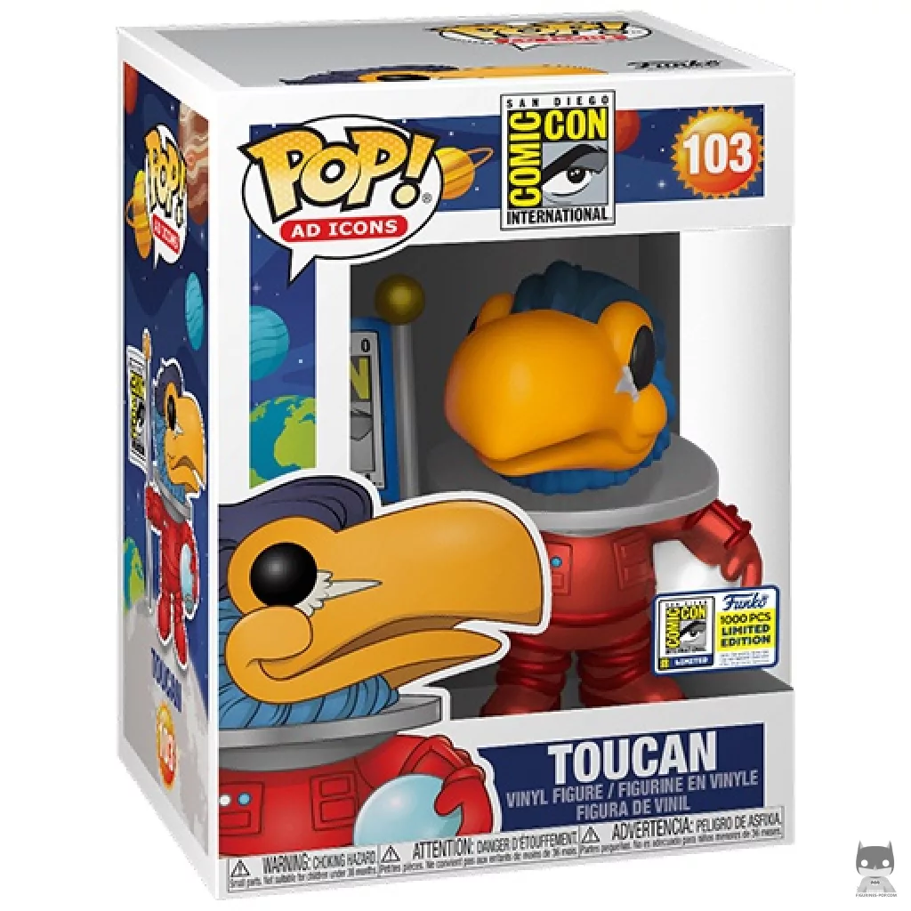 Figurine Funko POP Toucan Astronaute (Metallic) avec boîte