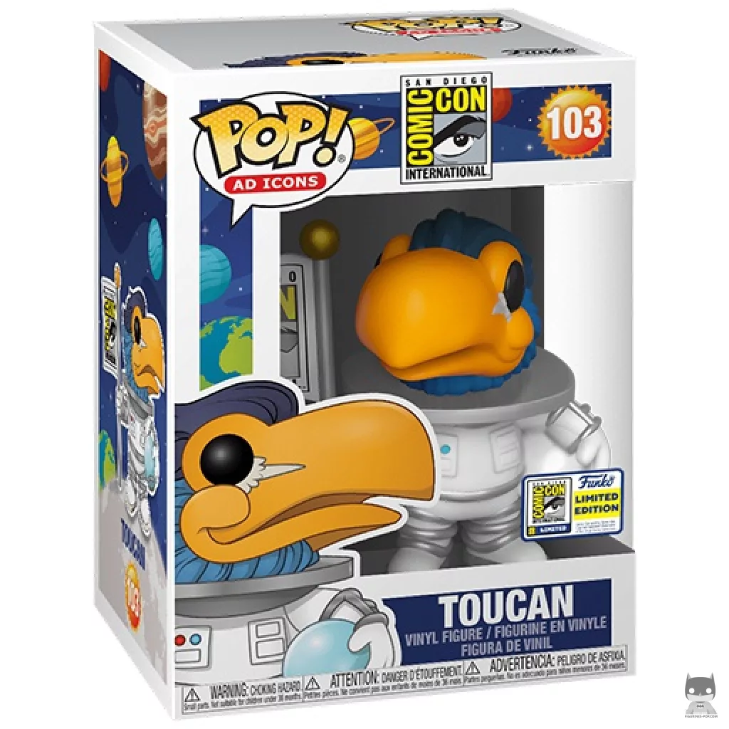 Figurine Funko POP Toucan Astronaute avec boîte