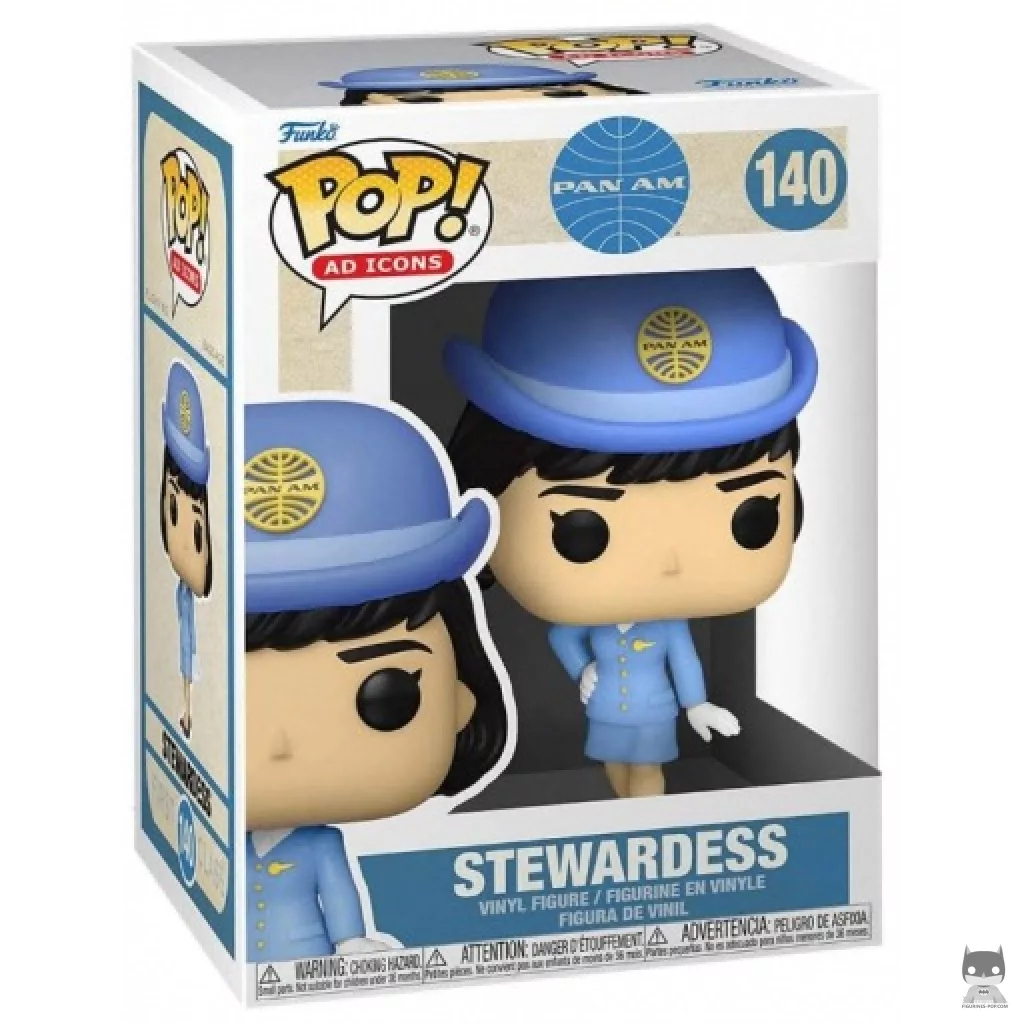 Figurine Funko POP Hôtesse de l'air Pan Am avec boîte