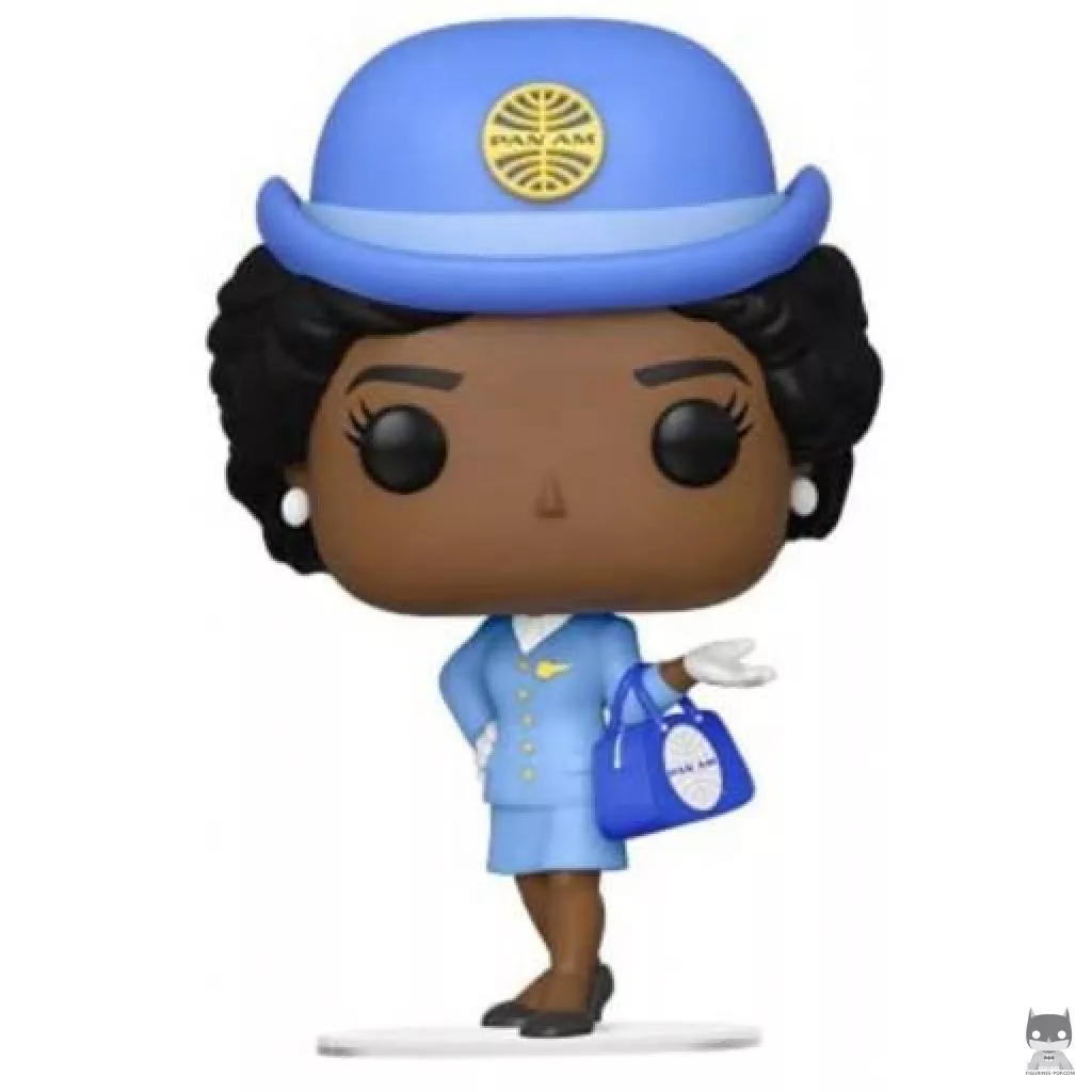 Figurine Funko POP Hôtesse de l'air Pan Am avec sac bleu (Icônes de marques)