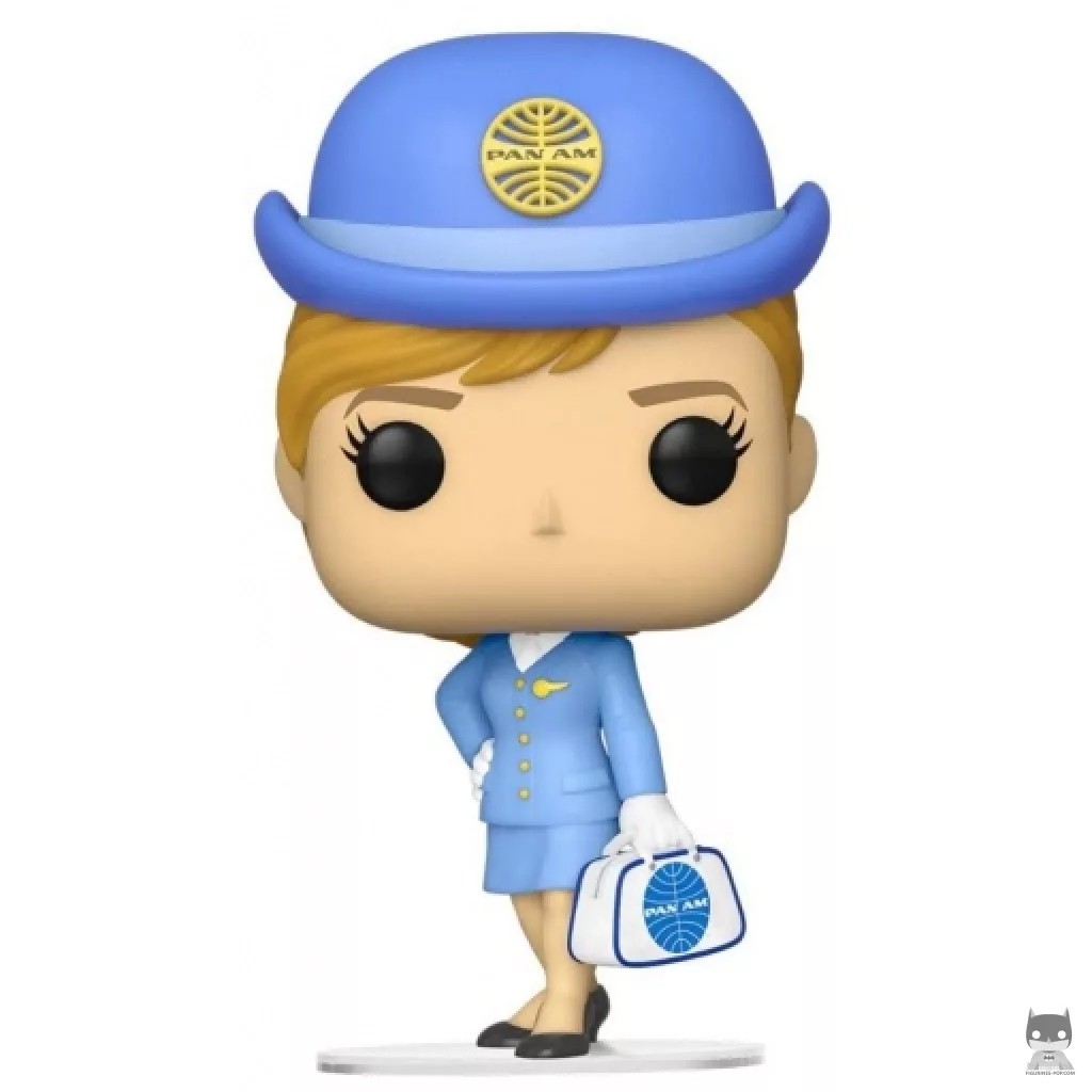 Figurine Funko POP Hôtesse de l'air Pan Am avec sac blanc (Icônes de marques)
