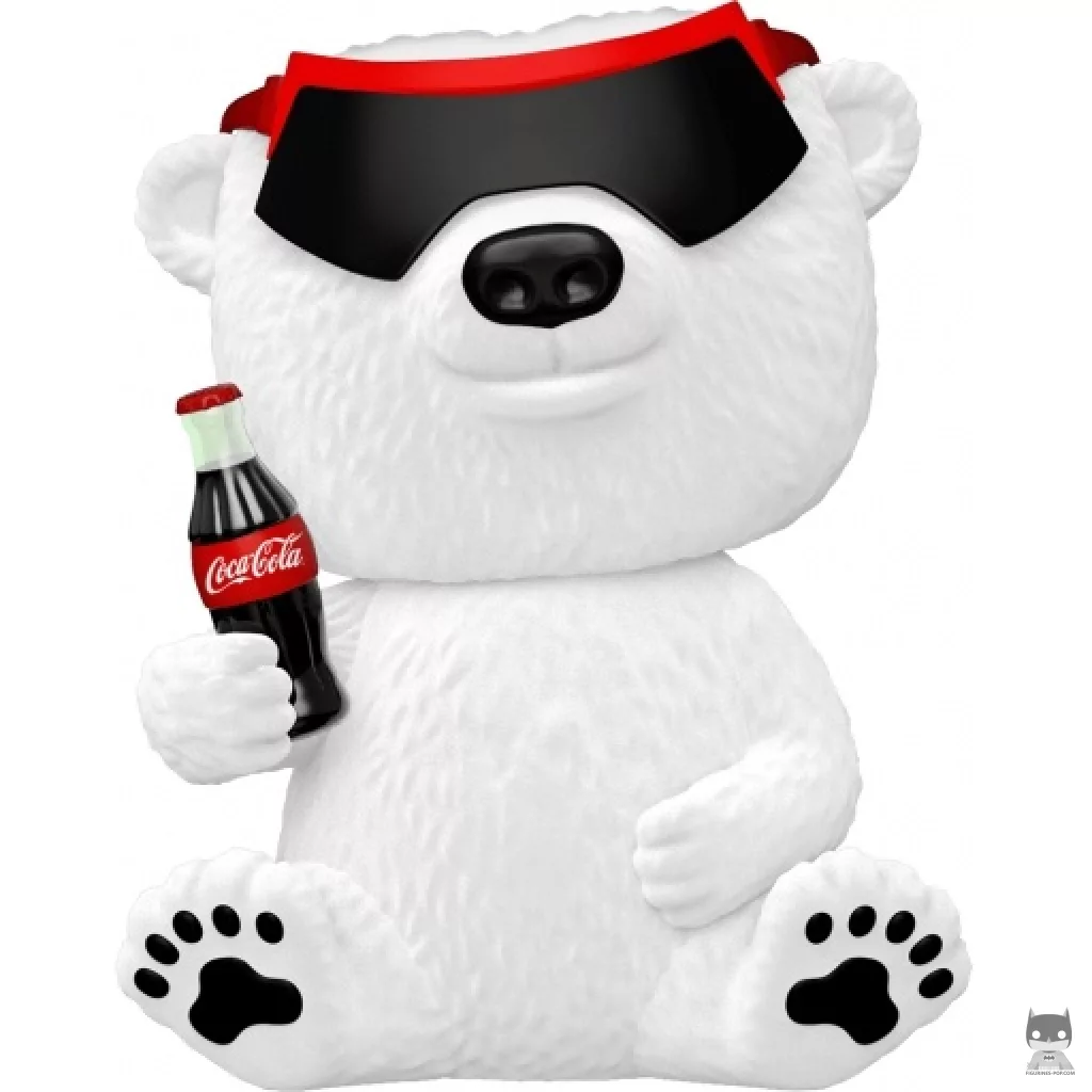 Figurine Funko POP Ours polaire Coca-Cola Années 90 (Flocked) (Icônes de marques)