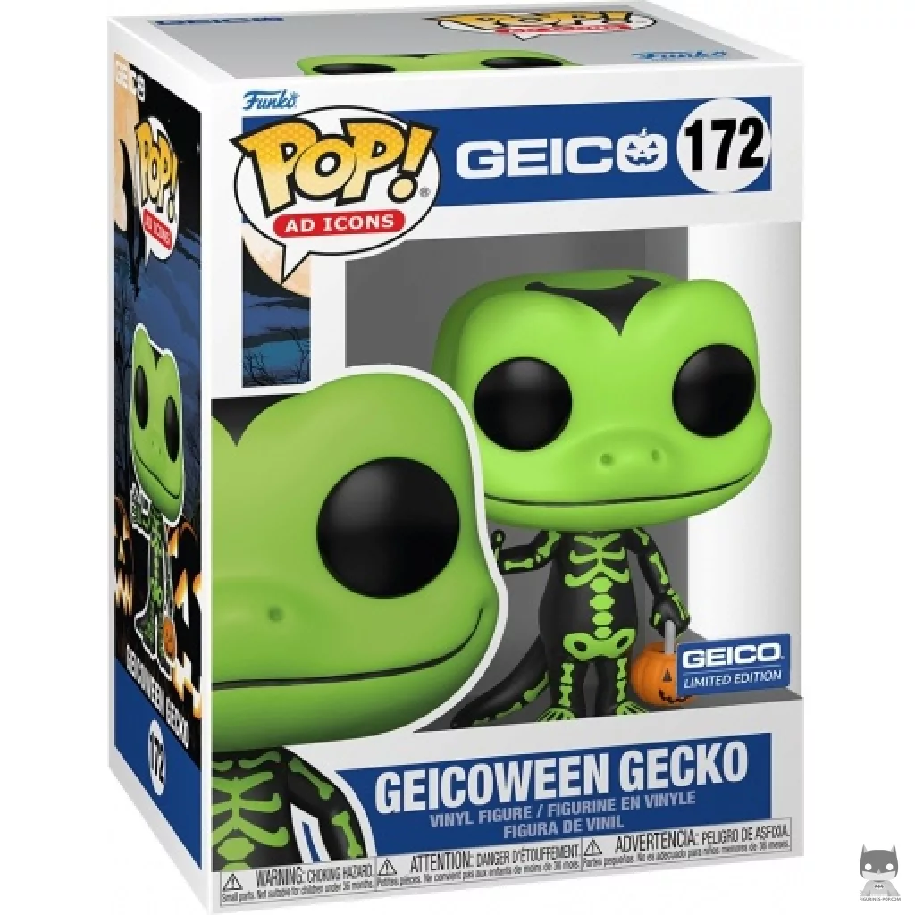 Figurine Funko POP Geicoween Gecko (Vert) avec boîte