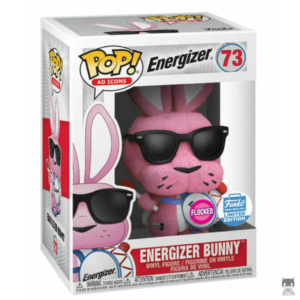 Figurine Funko POP Bunny Energizer (Flocked) avec boîte
