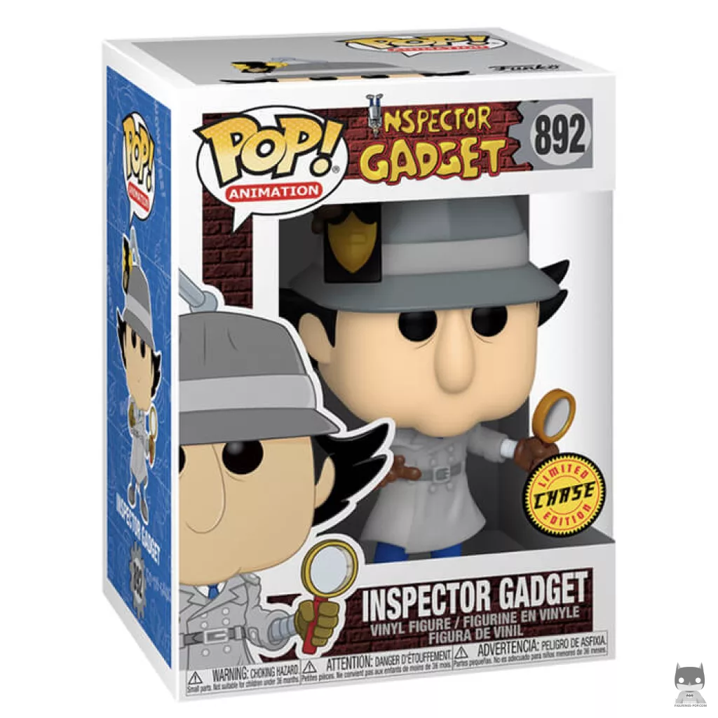 Figurine Funko POP Inspecteur Gadget (Chase) avec boîte