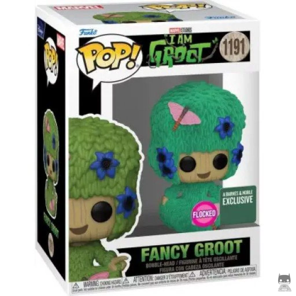 Figurine Funko POP Fancy Groot (Flocked) avec boîte