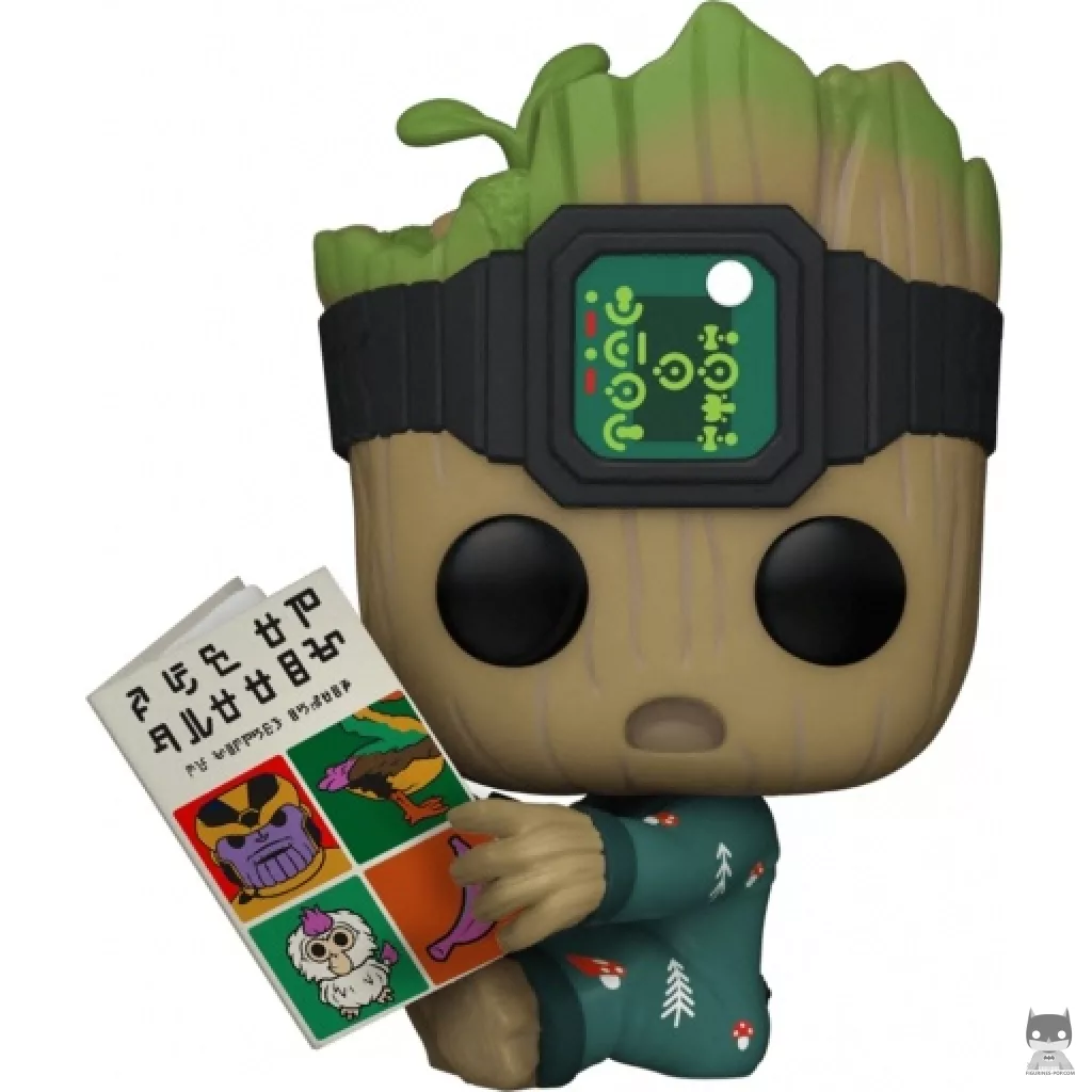 Figurine Funko POP Groot en Grenouillère assis (Je s'appelle Groot)