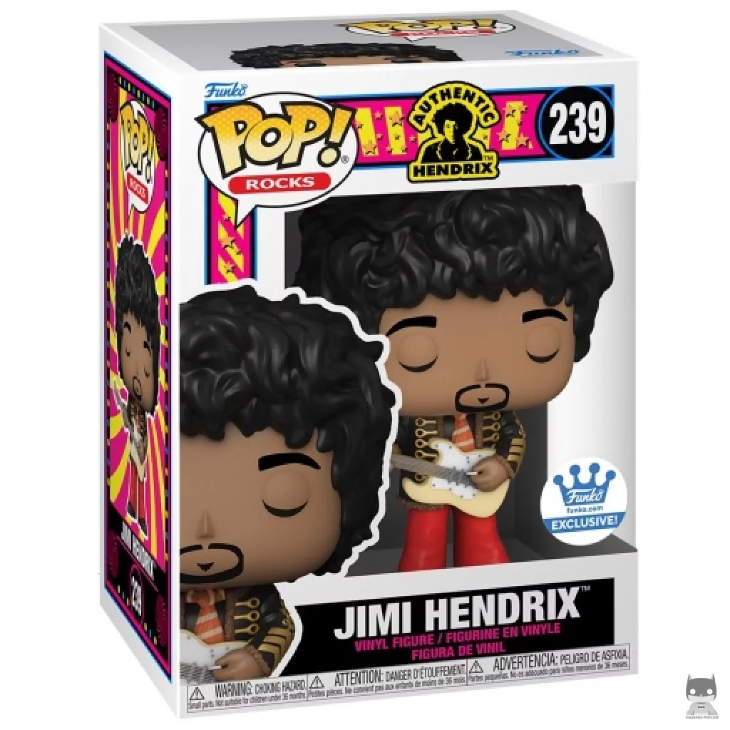 Figurine Funko POP Jimi Hendrix avec boîte