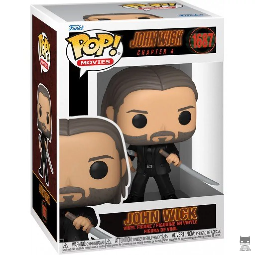 Figurine Funko POP John Wick avec Epée & Nunchakus avec boîte