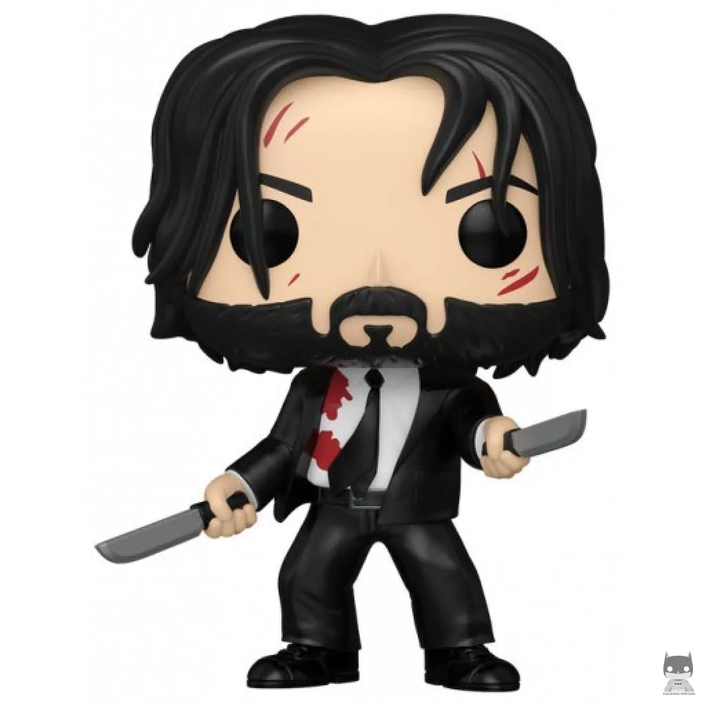 Figurine Funko POP John Wick avec deux Couteaux (Ensanglanté) (John Wick)