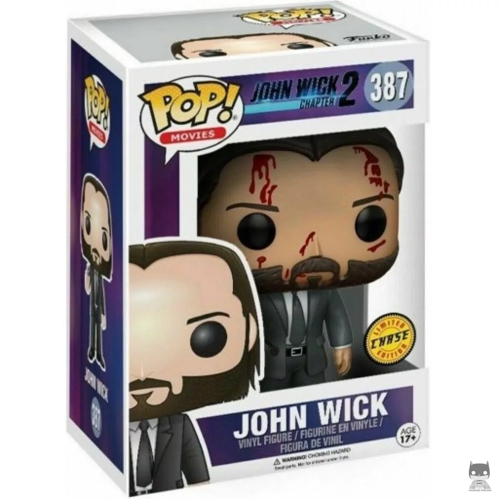 Figurine Funko POP John Wick (Bloody) (Chase) avec boîte