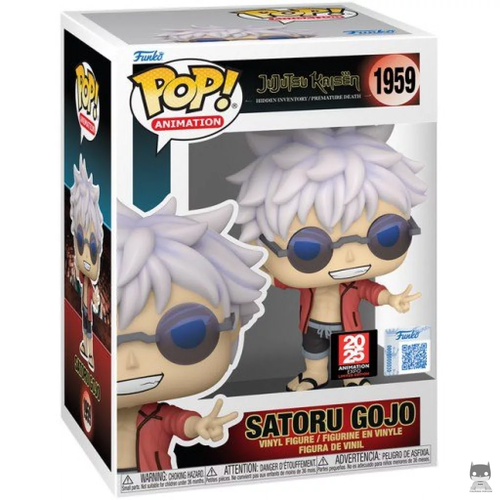 Figurine Funko POP Satoru Gojo en Tenue de Plage avec boîte