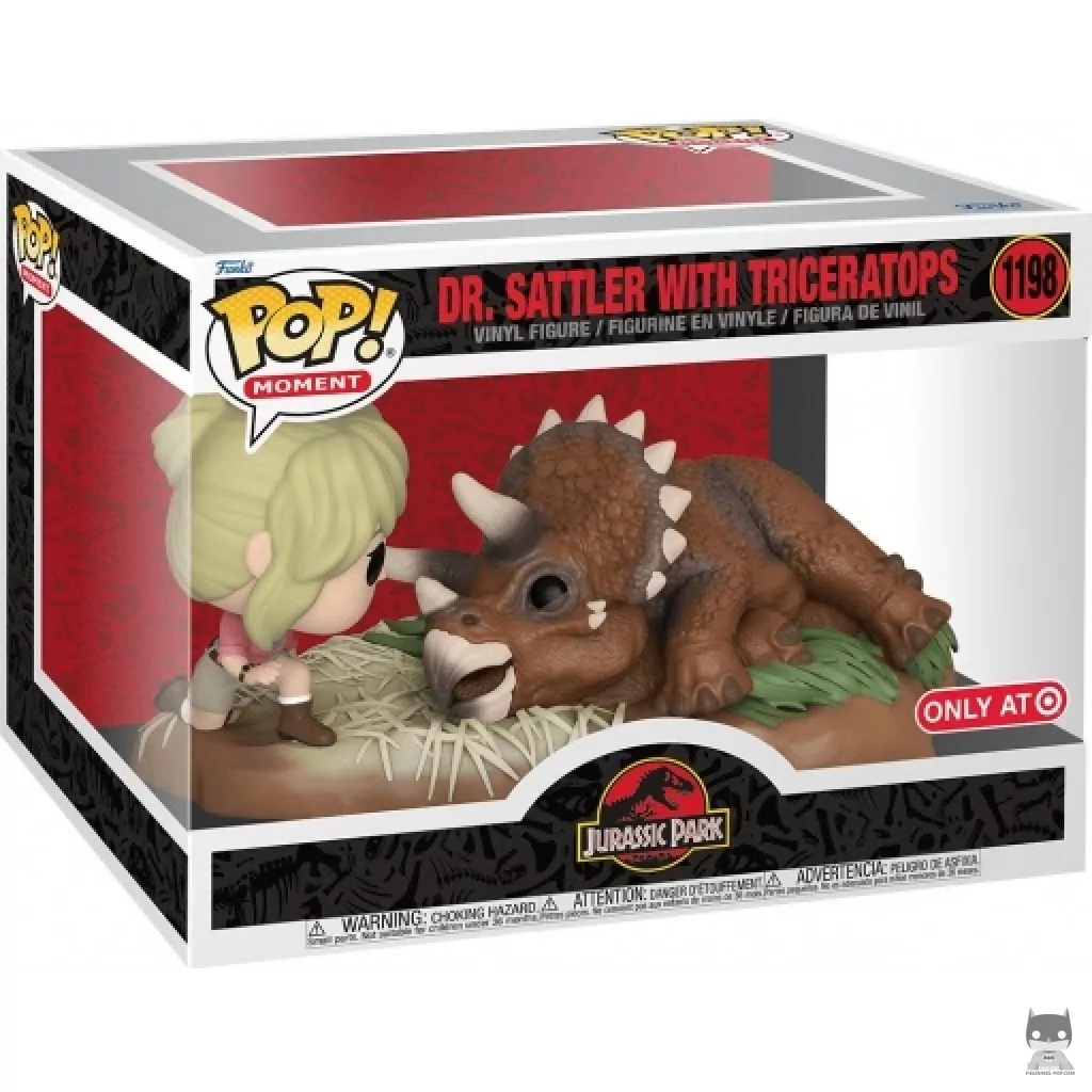 Figurine Funko POP Dr. Sattler avec Triceratops avec boîte