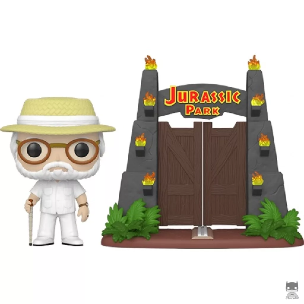Figurine Funko POP John Hammond devant portes Jurassic Park (Jurassic Park)