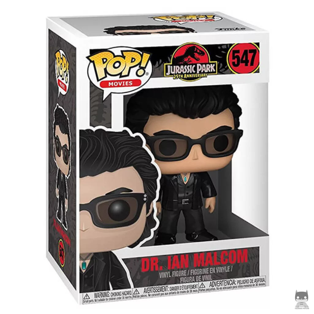 Figurine Funko POP Dr. Ian Malcolm avec boîte