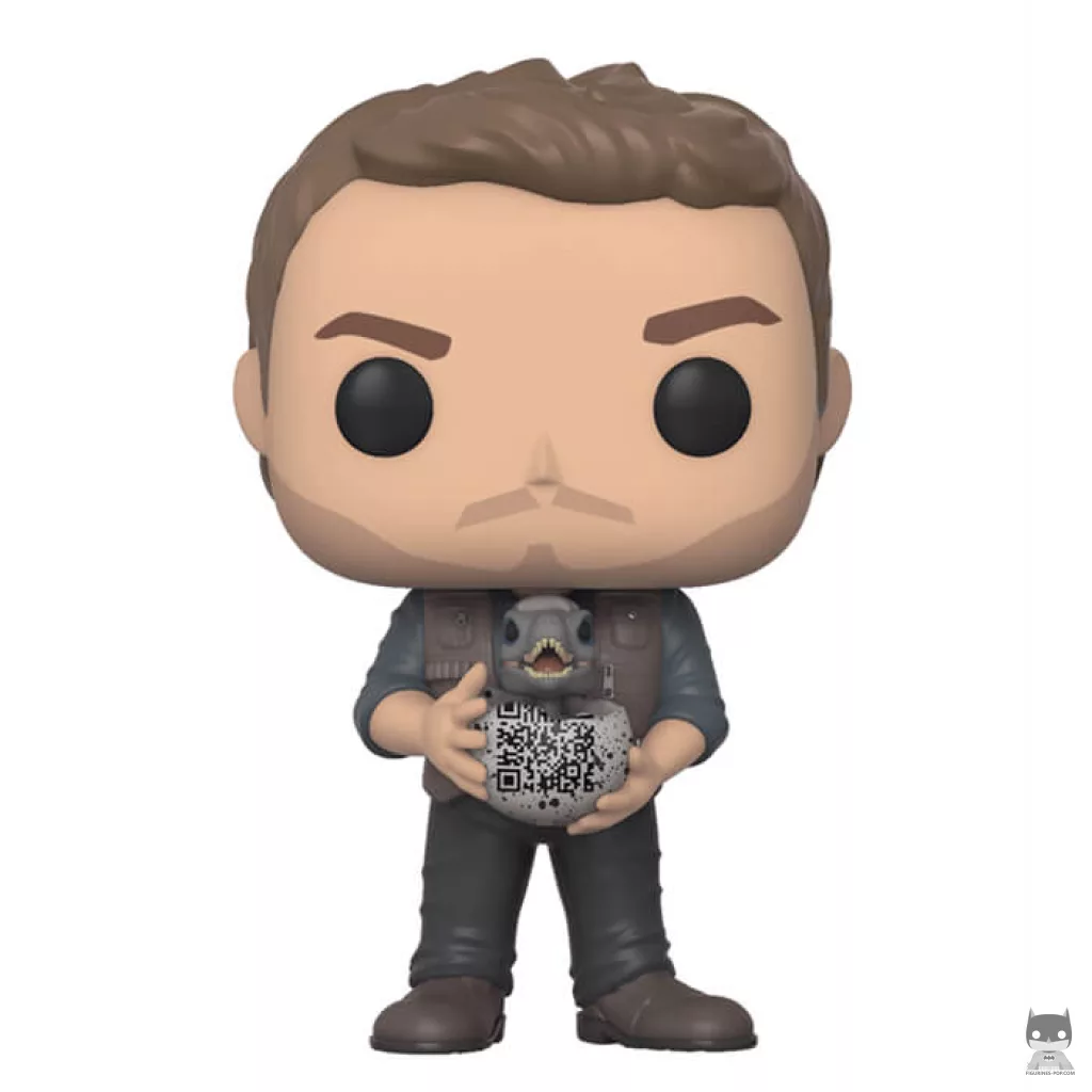 Figurine Funko POP Owen avec Bébé Raptor (Jurassic World Fallen Kingdom)