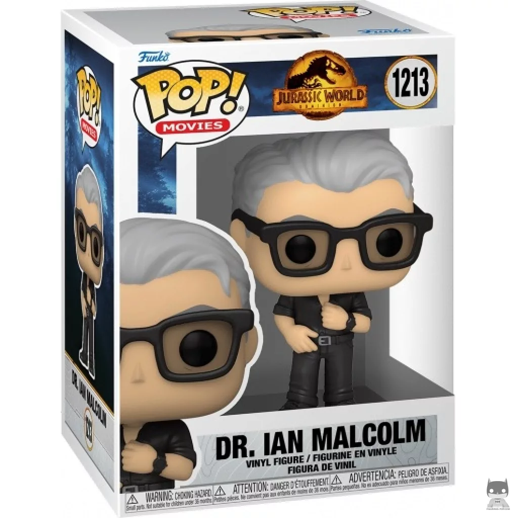 Figurine Funko POP Dr. Ian Malcolm avec boîte