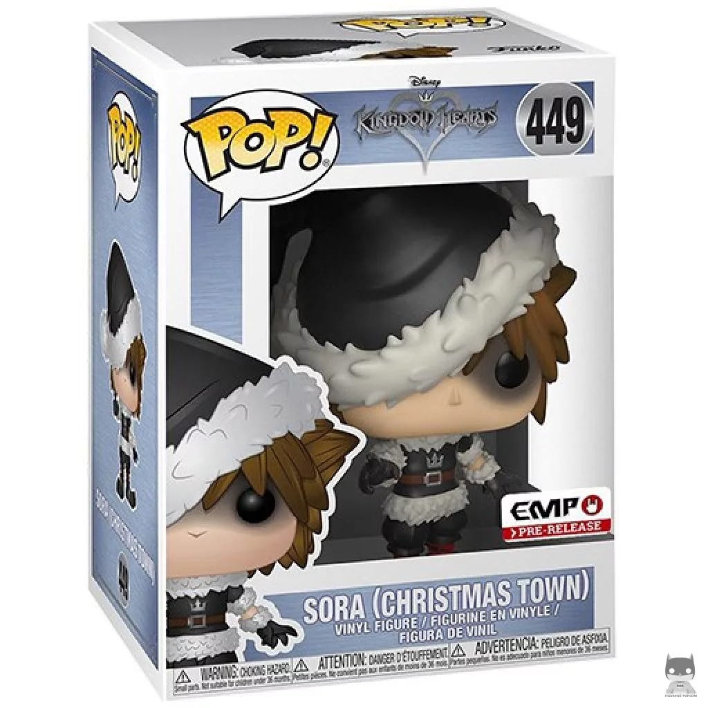 Figurine Funko POP Sora (Village de Noël) avec boîte