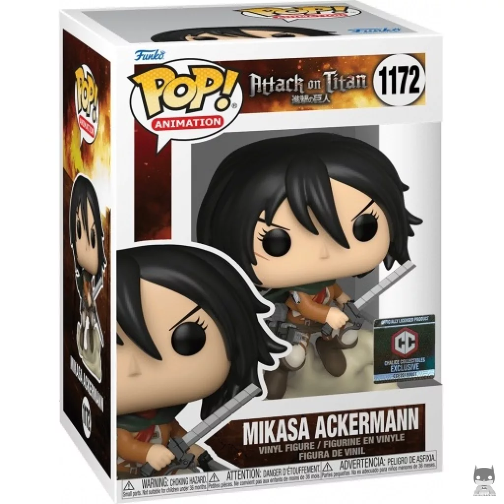Figurine Funko POP Mikasa Ackerman avec Lames avec boîte