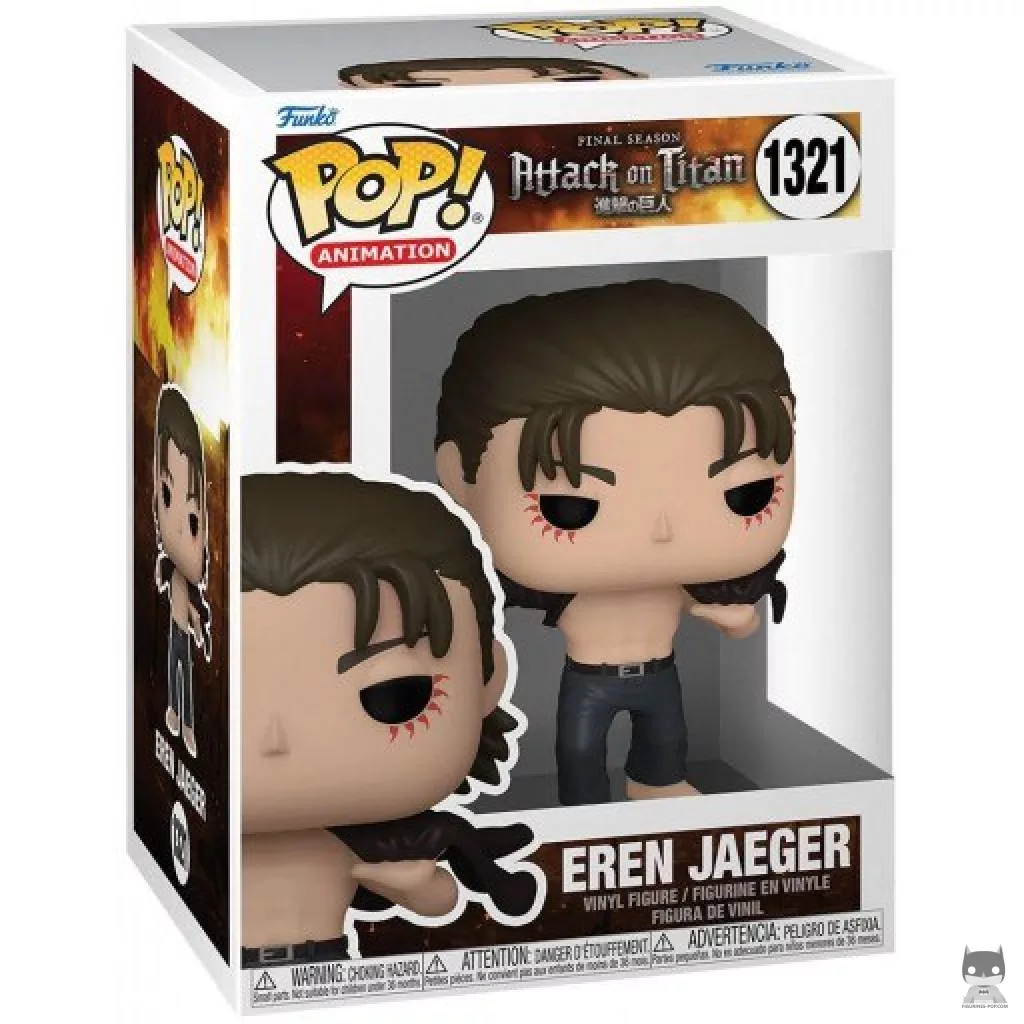 Figurine Funko POP Eren Jaeger avec boîte