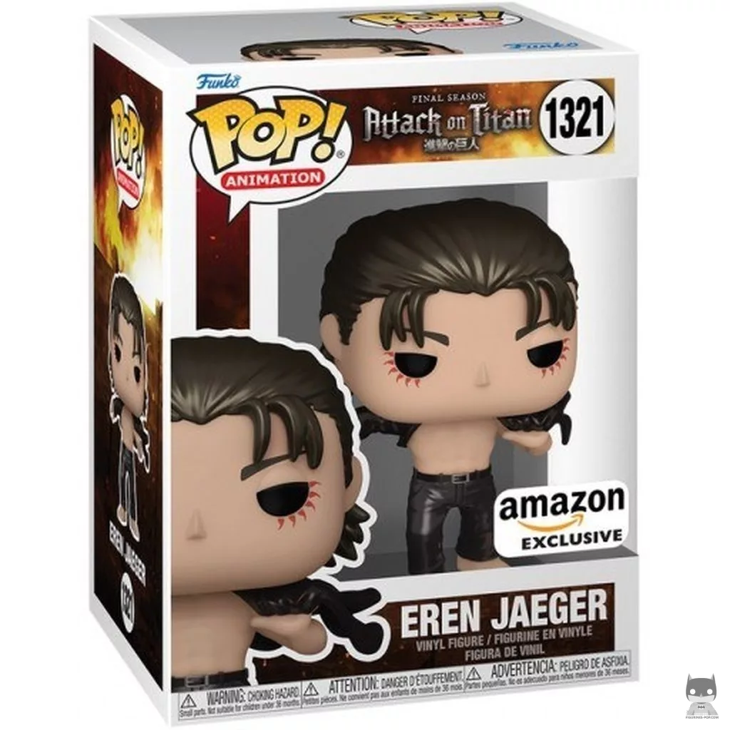 Figurine Funko POP Eren Jaeger (Metallic) avec boîte