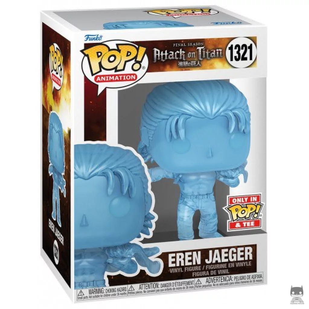 Figurine Funko POP Eren Jaeger (Translucent) avec boîte