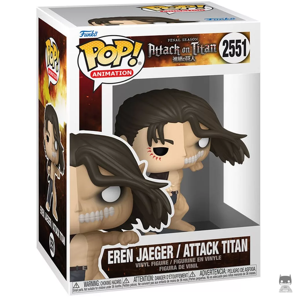 Figurine Funko POP Eren Jaeger / Titan Assaillant (Divisé) avec boîte