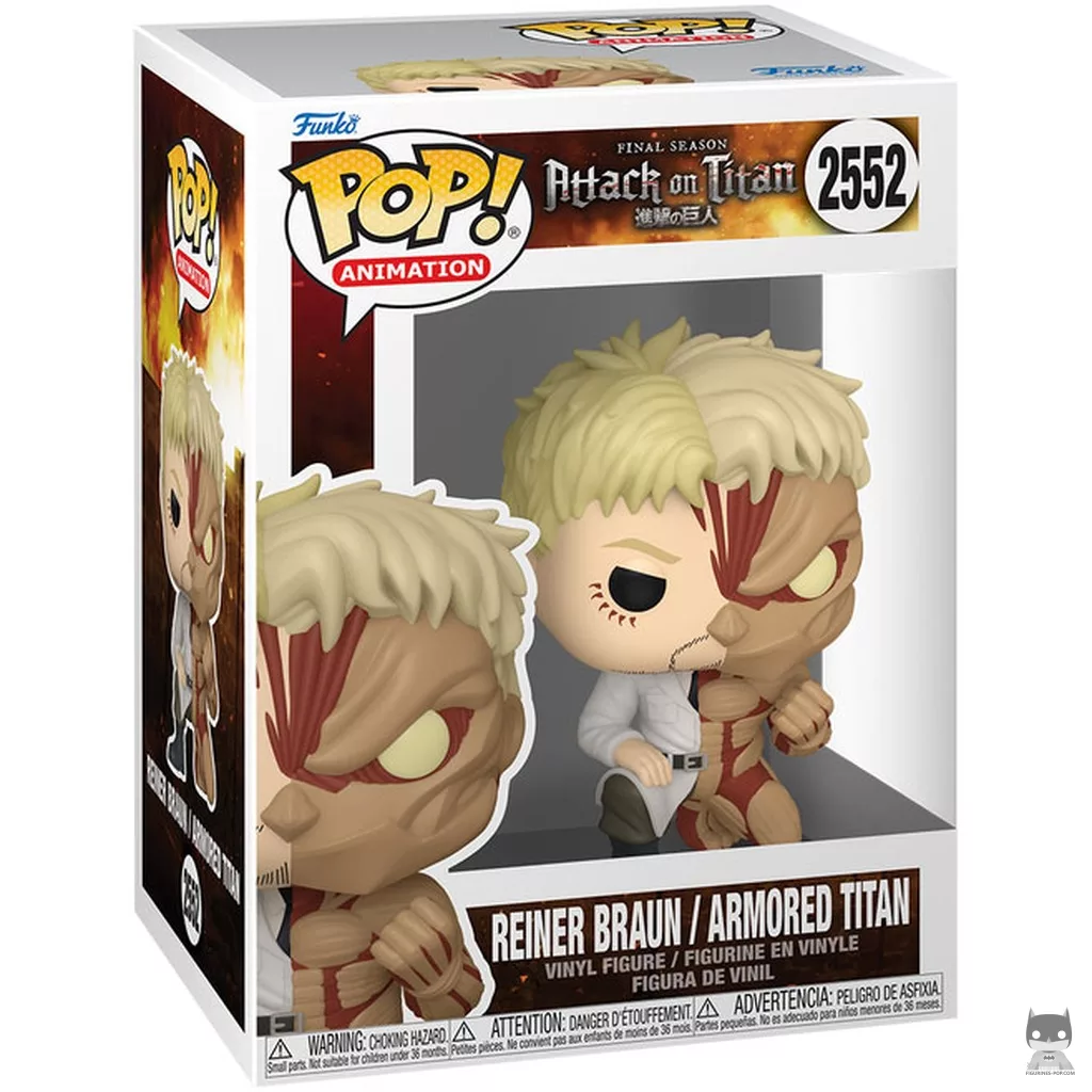 Figurine Funko POP Reiner Braun / Titan Cuirassé (Divisé) avec boîte