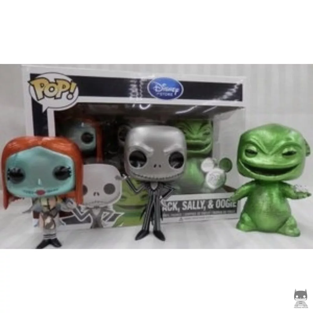 Figurine Funko POP Jack, Sally & Oogie (Metallic) avec boîte