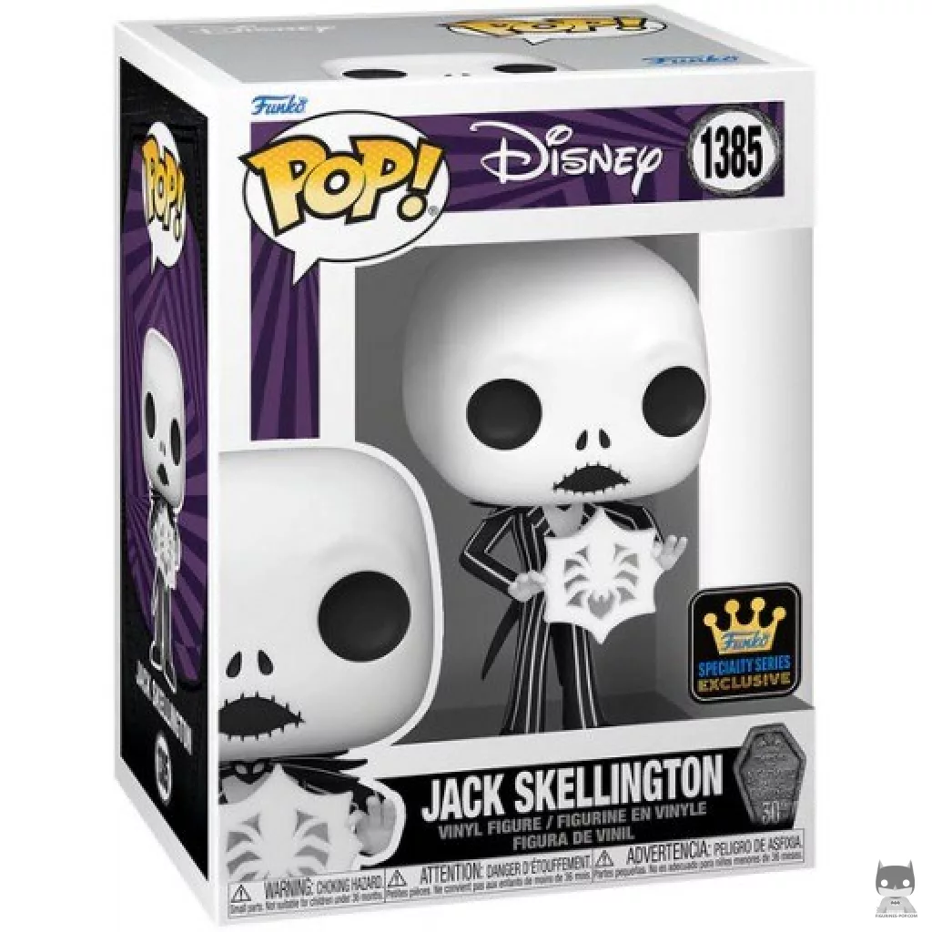Figurine Funko POP Jack Skellington avec Flocon de Neige avec boîte