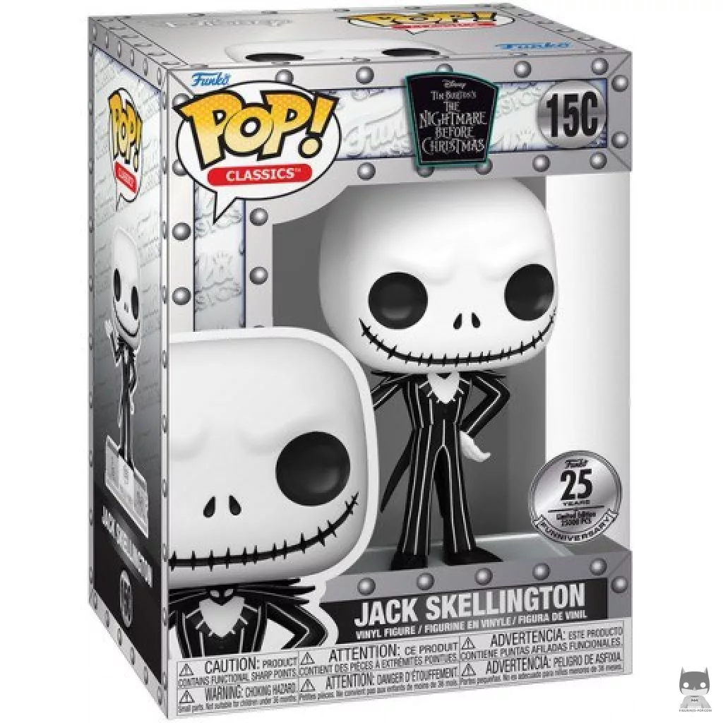 Figurine Funko POP Jack Skellington (Célébration 25 Ans) avec boîte