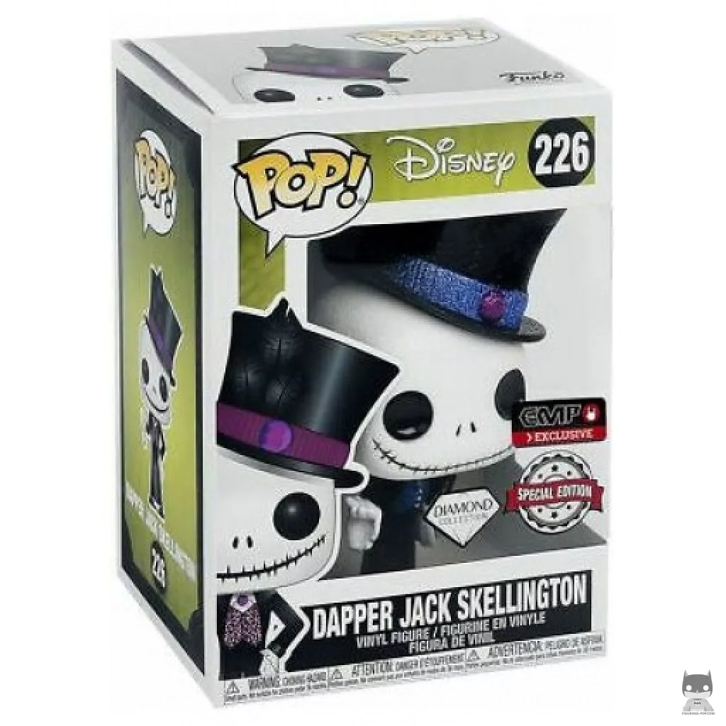 Figurine Funko POP Jack Skellington pimpant (Diamond Glitter) avec boîte