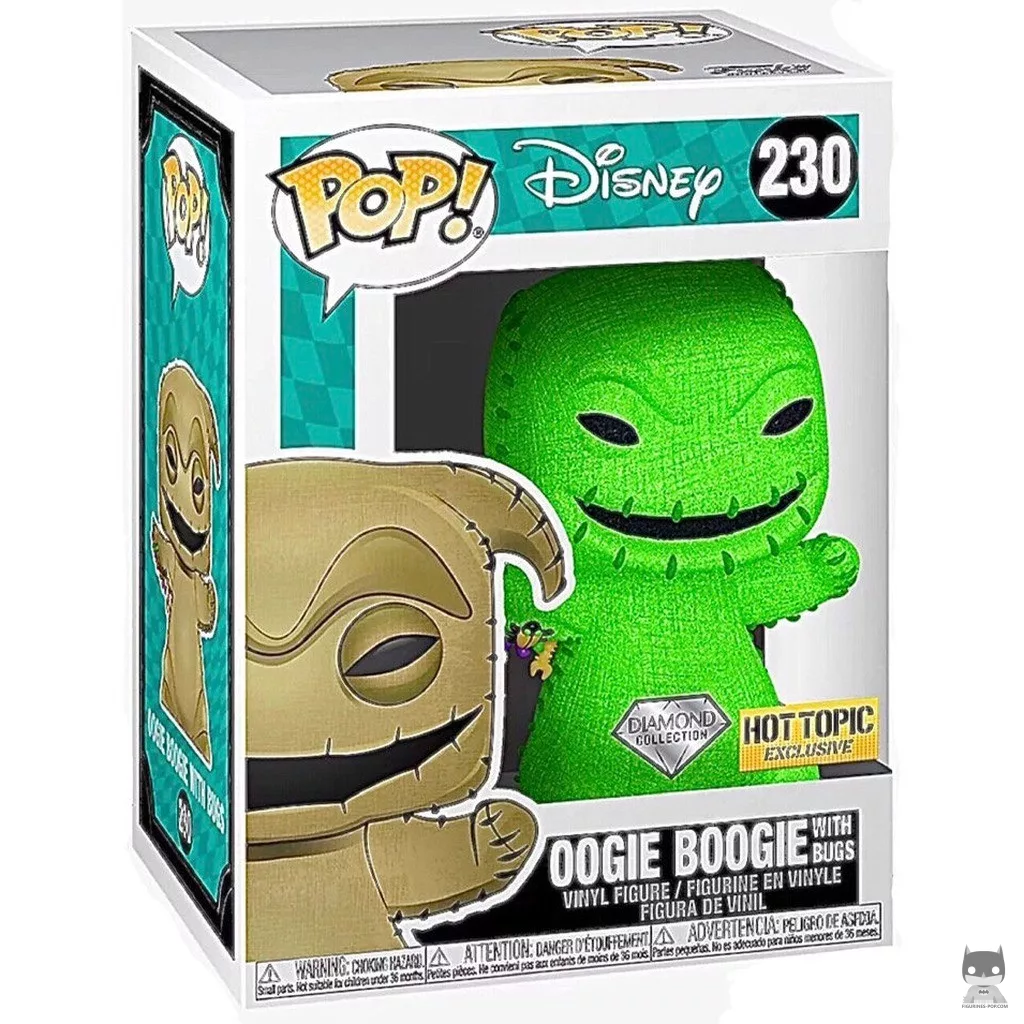 Figurine Funko POP Oogie Boogie avec Insectes (Diamond Glitter) avec boîte