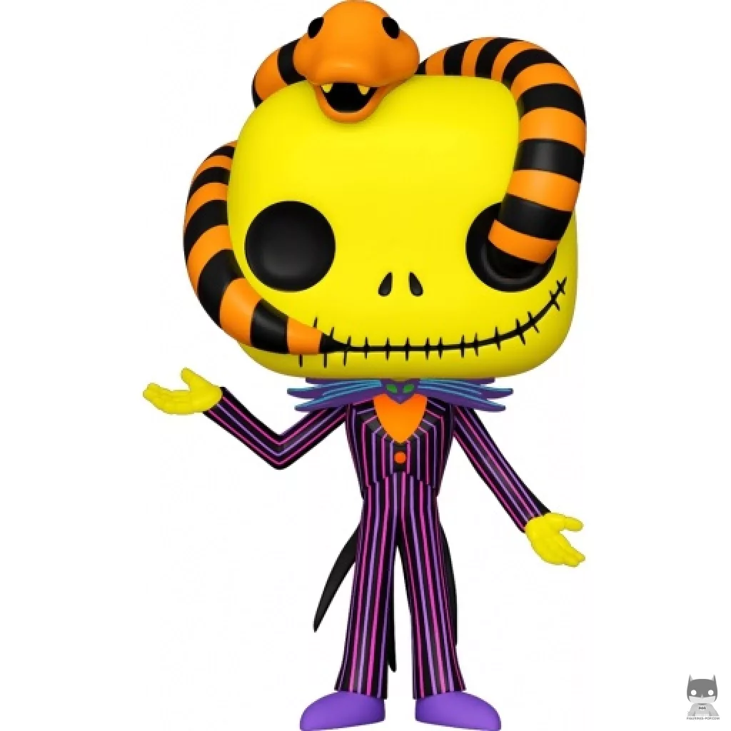 Figurine Funko POP Jack Skellington avec serpent (Blacklight) (L'Etrange Noël de M. Jack)