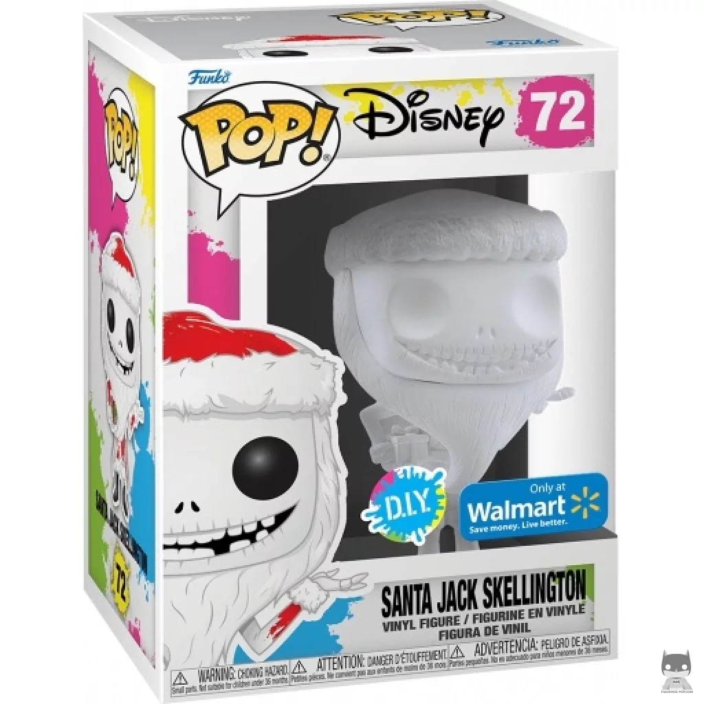 Figurine Funko POP Jack Skellington en Père Noël avec boîte