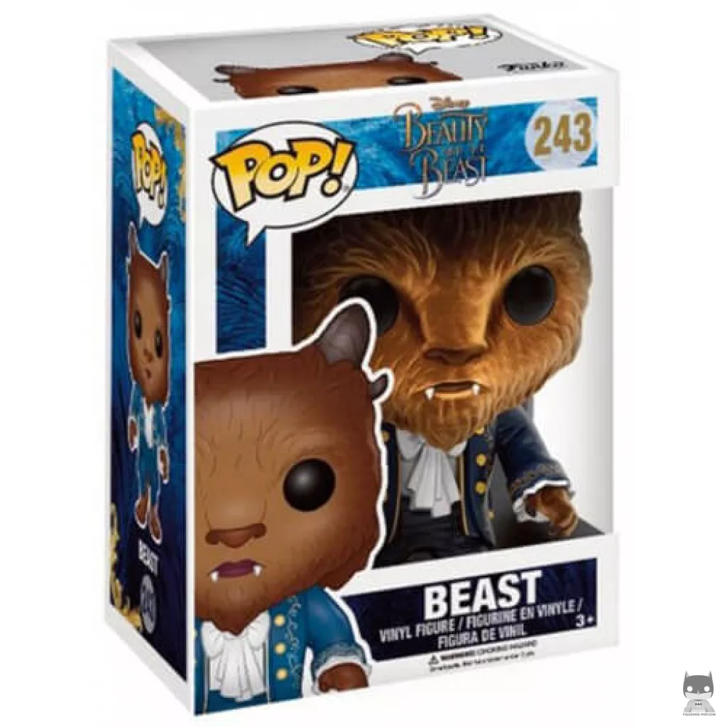 Figurine Funko POP La Bête (Flocked) avec boîte