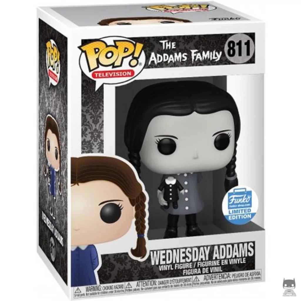 Figurine Funko POP Mercredi Addams (Black & White) avec boîte