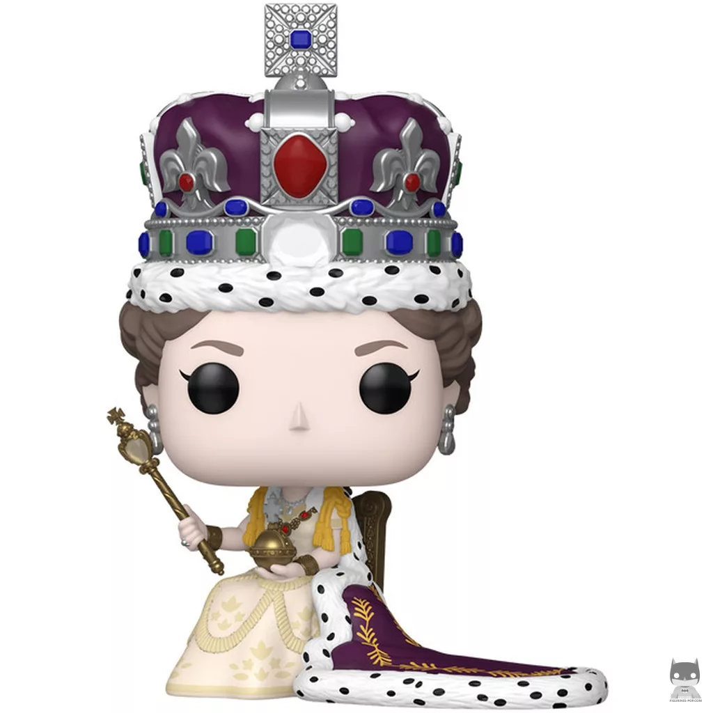 Figurine Funko POP Reine Elizabeth II (Couronnement) (La Famille Royale)