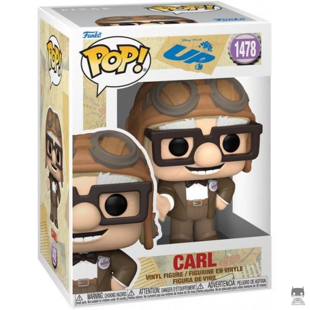 Figurine Funko POP Carl avec Casque Aviateur avec boîte