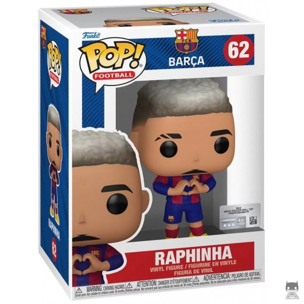 Figurine Funko POP Raphinha (FC Barcelone) avec boîte
