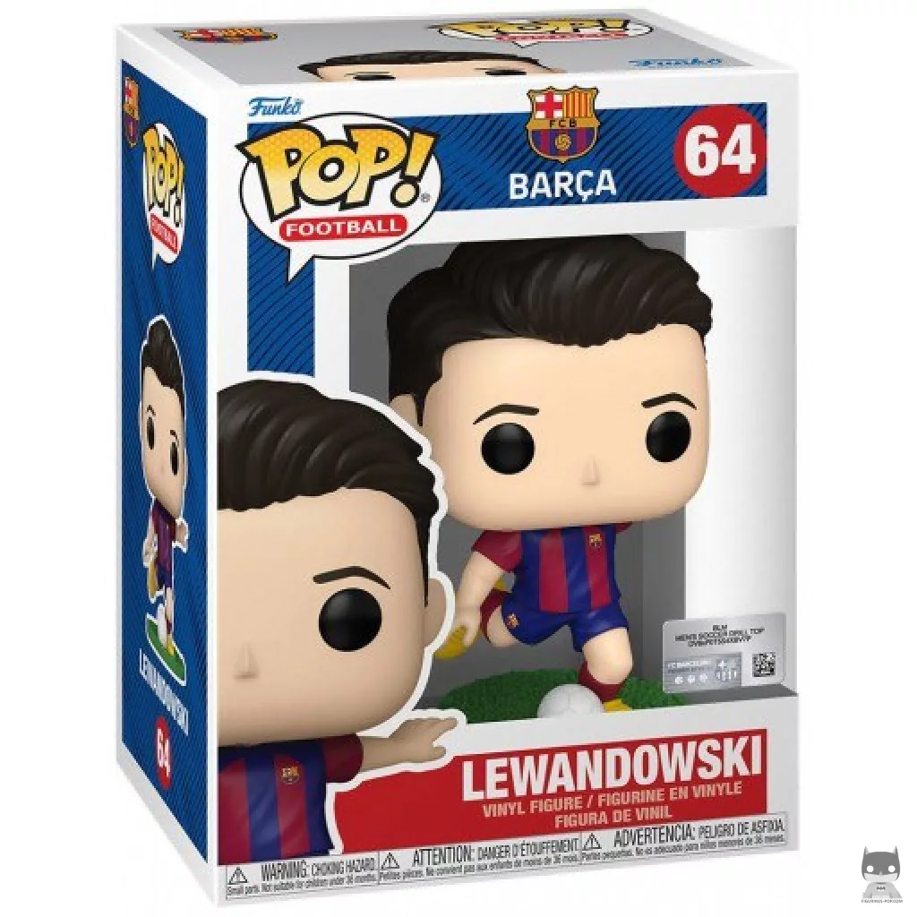 Figurine Funko POP Lewandowski (FC Barcelone) avec boîte