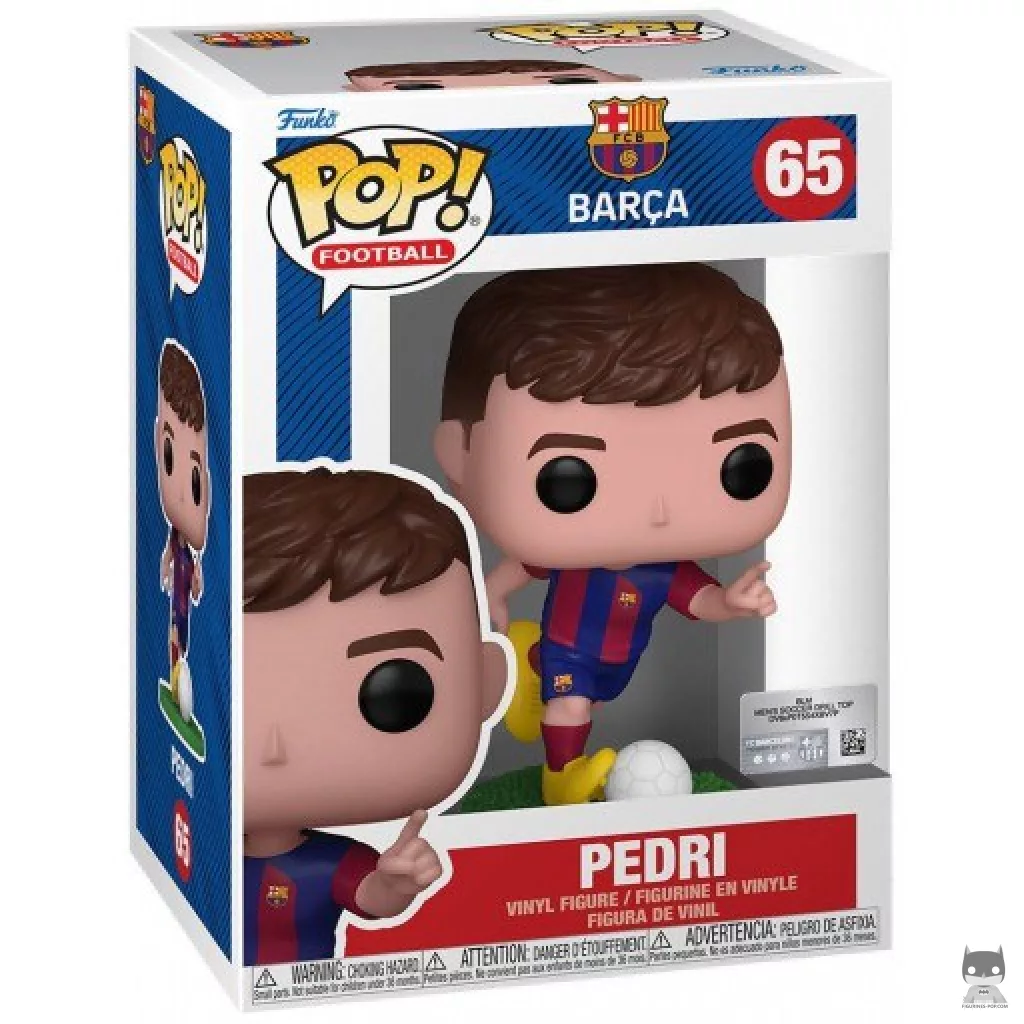 Figurine Funko POP Pedri (FC Barcelone) avec boîte