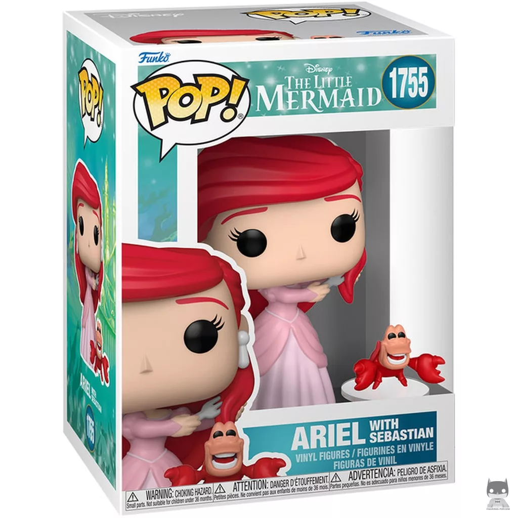 Figurine Funko POP Ariel avec Sébastien avec boîte