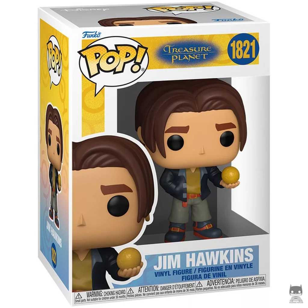 Figurine Funko POP Jim Hawkins avec la carte avec boîte