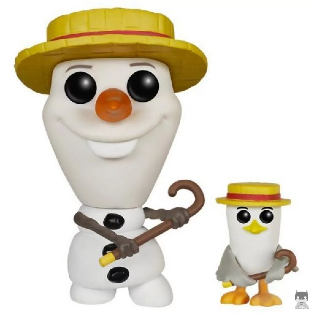 Figurine Funko POP Olaf avec Chapeau et Cane (La Reine des Neiges)