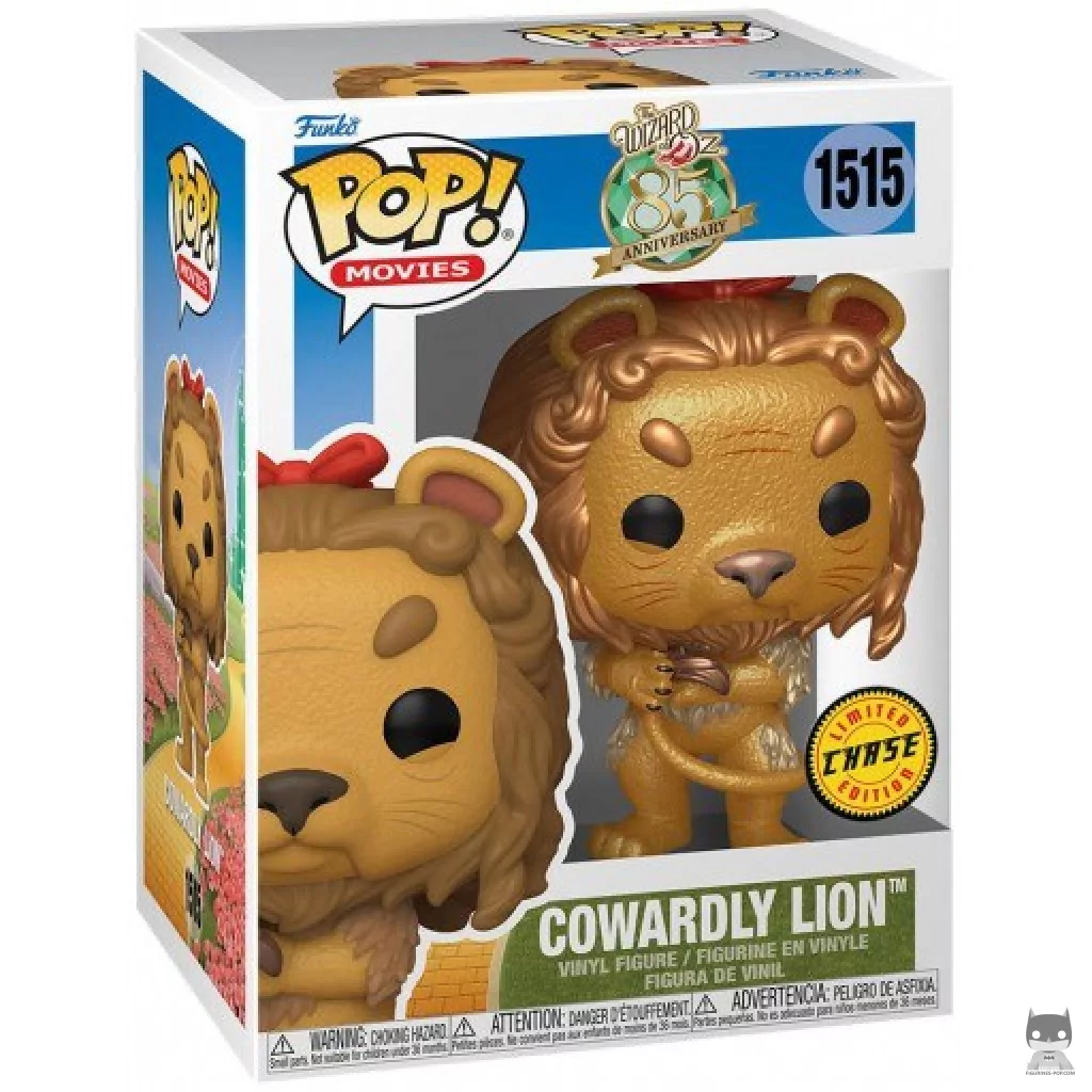 Figurine Funko POP Lion Peureux (Chase & Metallic) avec boîte